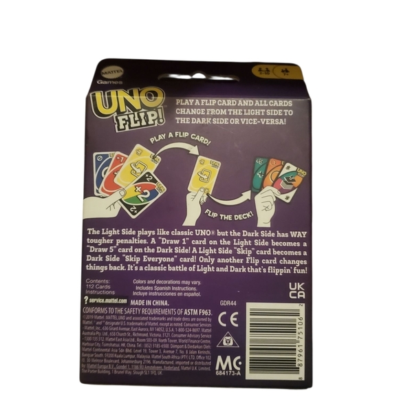 2 Packs Mattel UNO Flip Card Game 2 New Packs - Picture 2 of 2